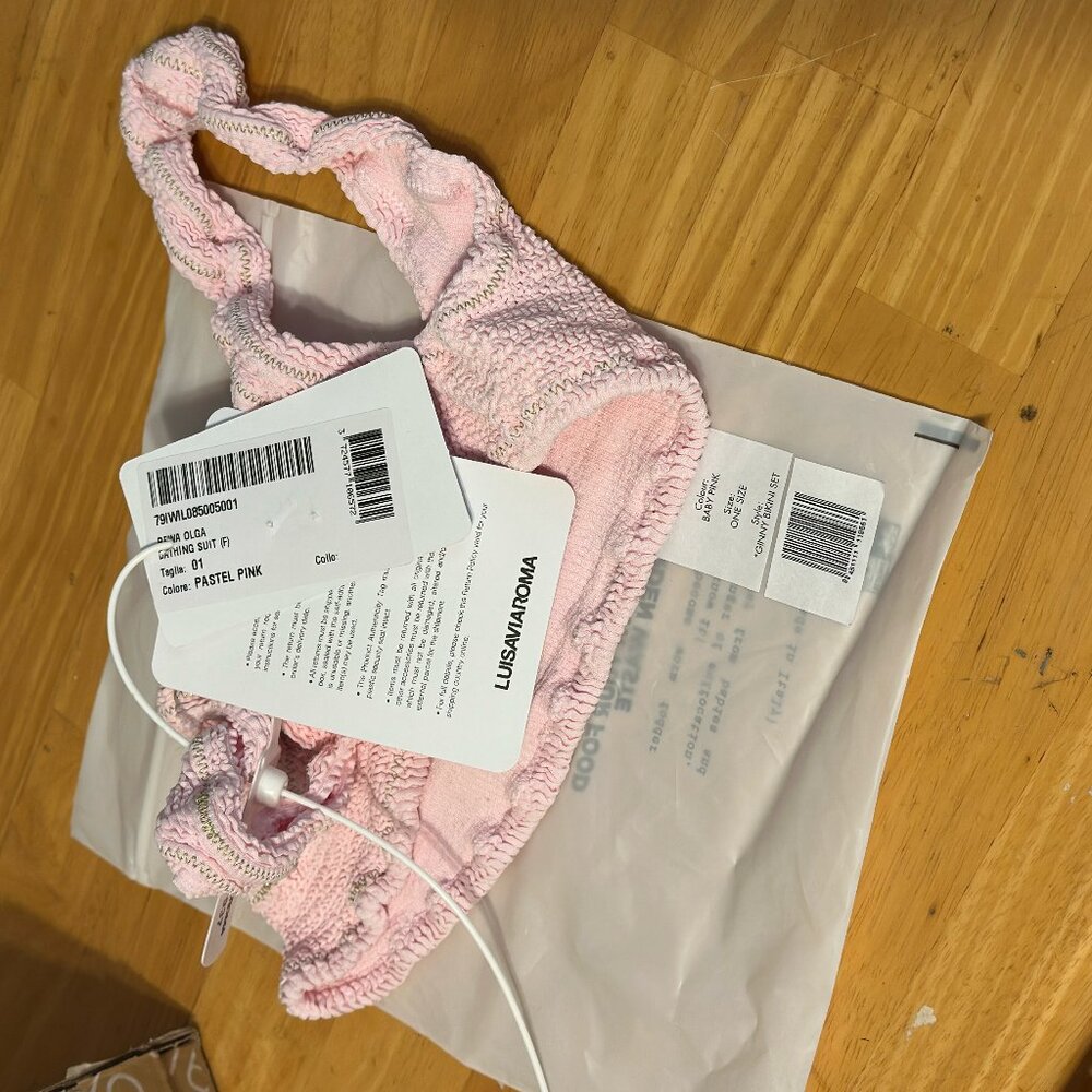 [Reina Olga] Ginny Scrunch Bikini Set - Baby Pink - One Size